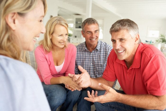 Doctor Interacting With Patients