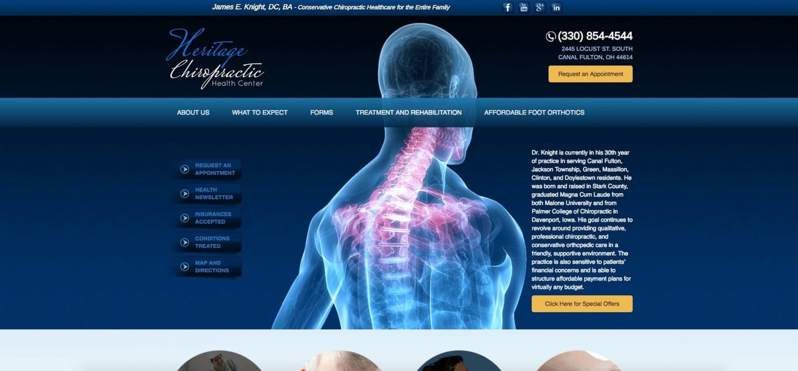 Chiropractor Website Design