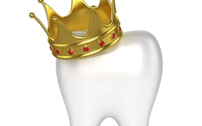 Crown on top of Dental Tooth