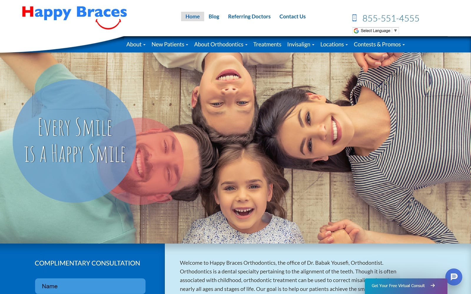 Myhappybraces.com Screenshot