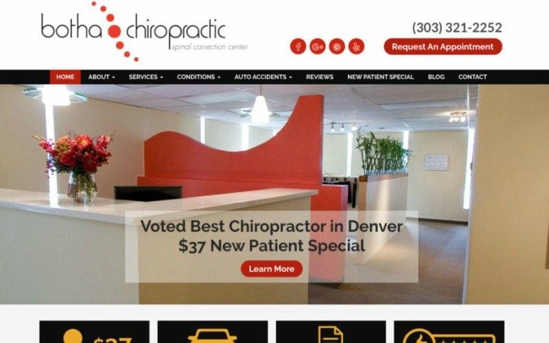 chiropractic website tips