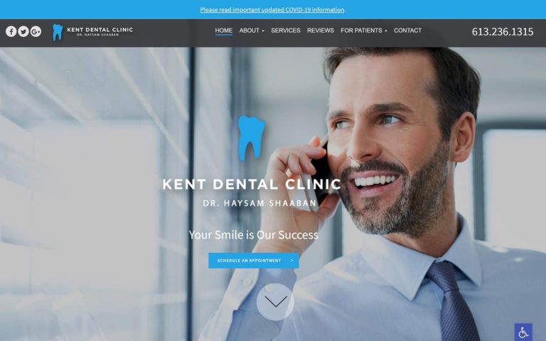 kentdentalclinic.ca screenshot1
