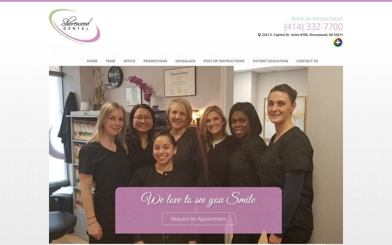 Shorewooddental.net Screenshot