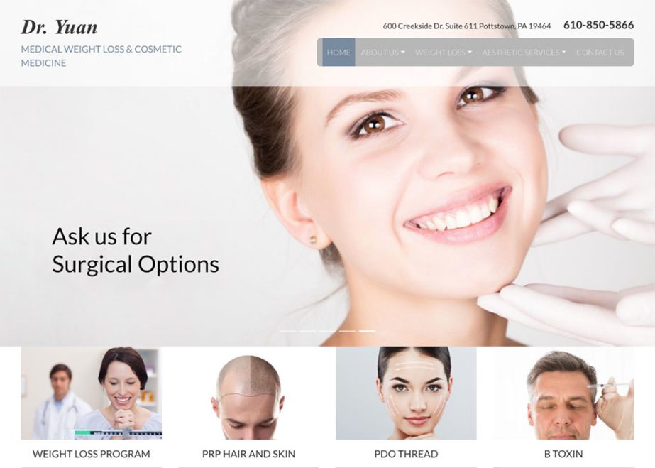 Dr. Yuan Medical Weight Loss & Cosmetic Medicine Website