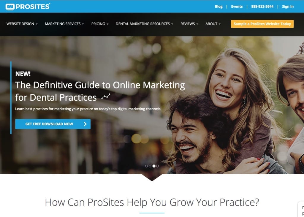 Screenshot Of Prosites Website Front Page