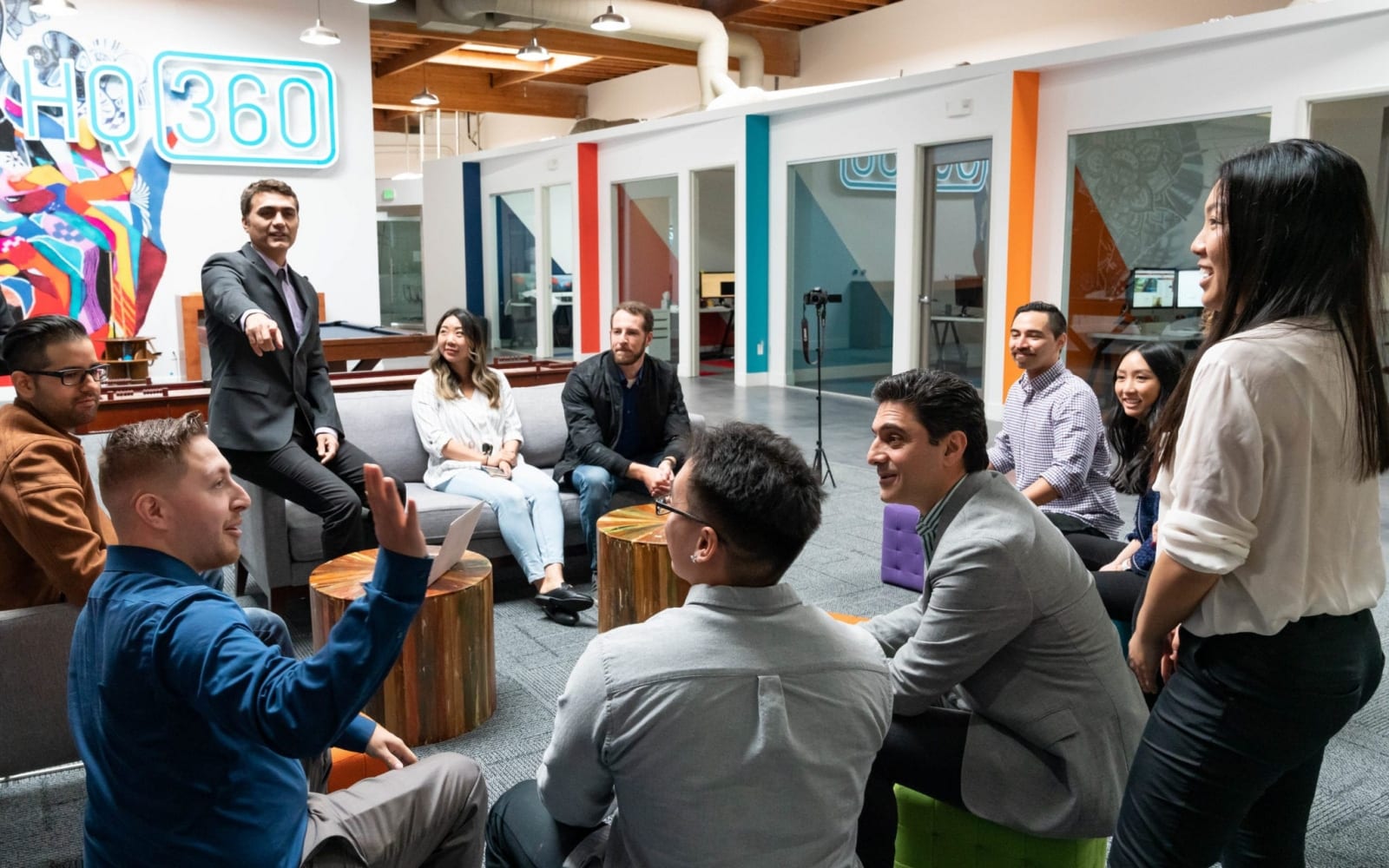 Common area meeting at the O360® HQ
