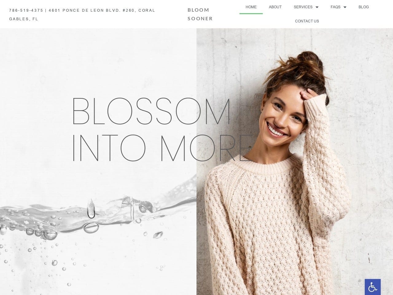 Screenshot of Bloom Sooner Website