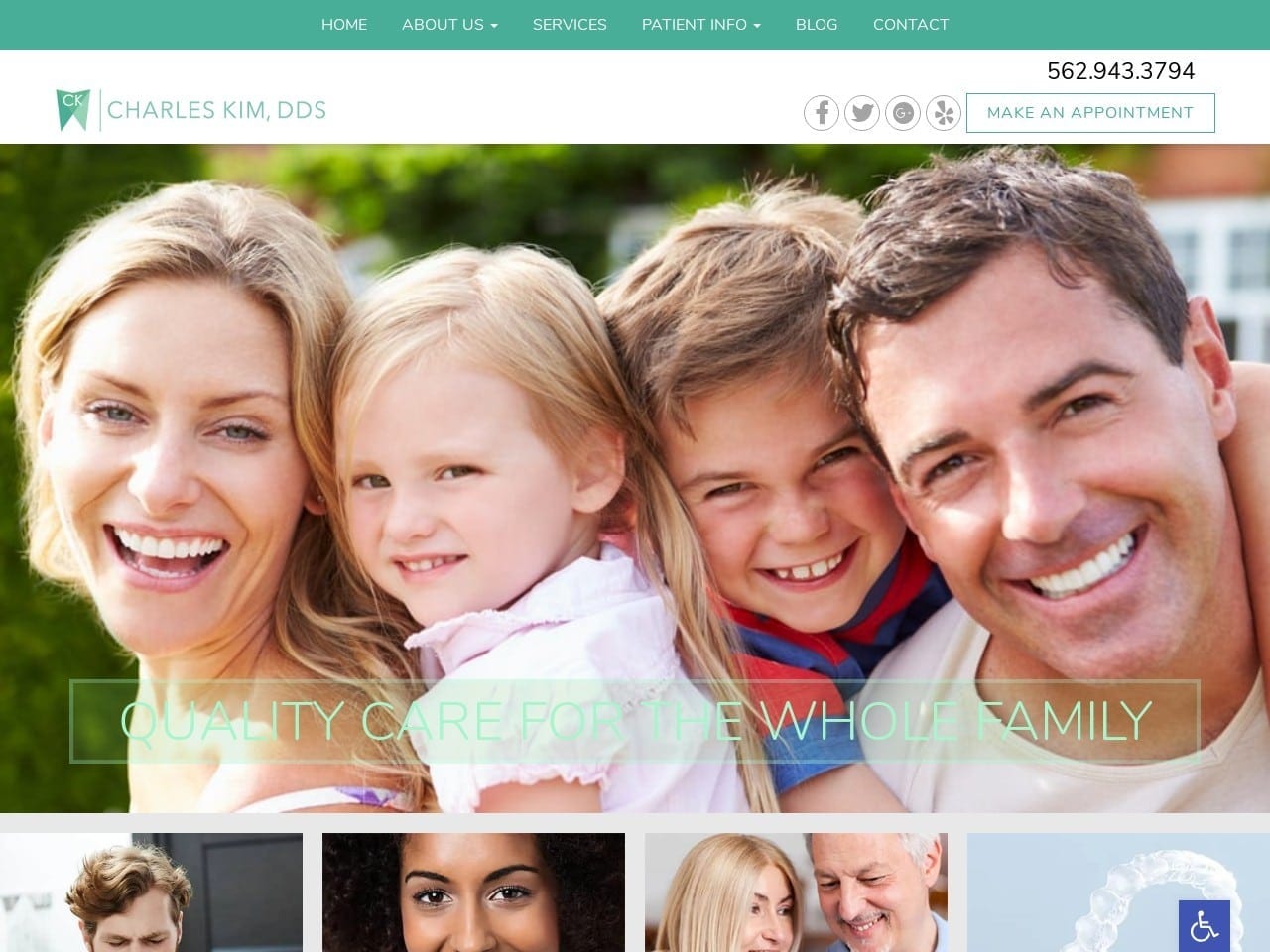La Mirada Cosmetic Dentistry Website Screenshot from url ckdentalcare.com