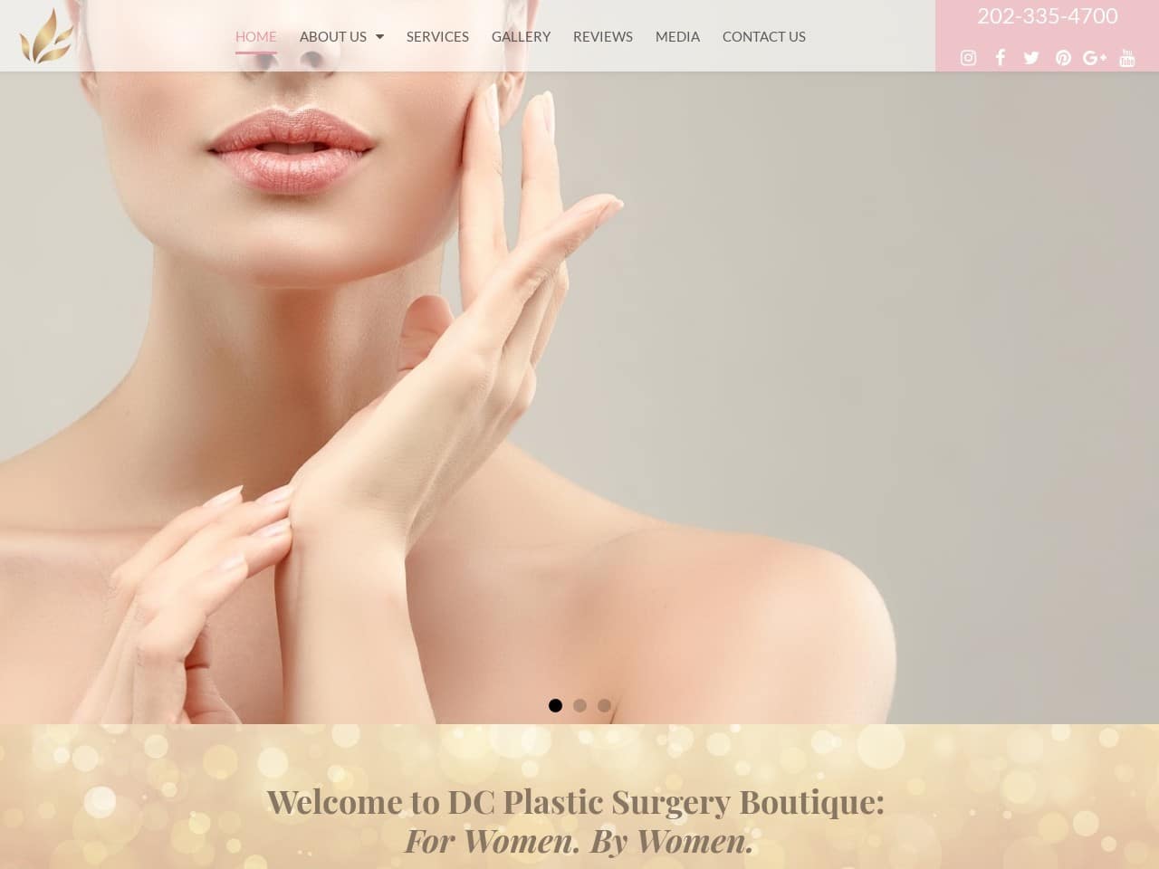 DC Plastic Surgery Boutique Website Screenshot from url dcplasticsurgeryboutique.com