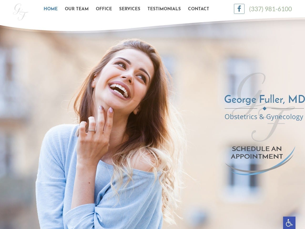 Screenshot of George Fuller Website