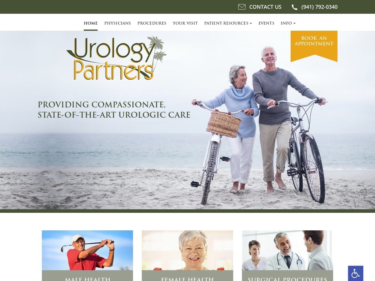 Urology Partners Website Screenshot from url urology-partners.com