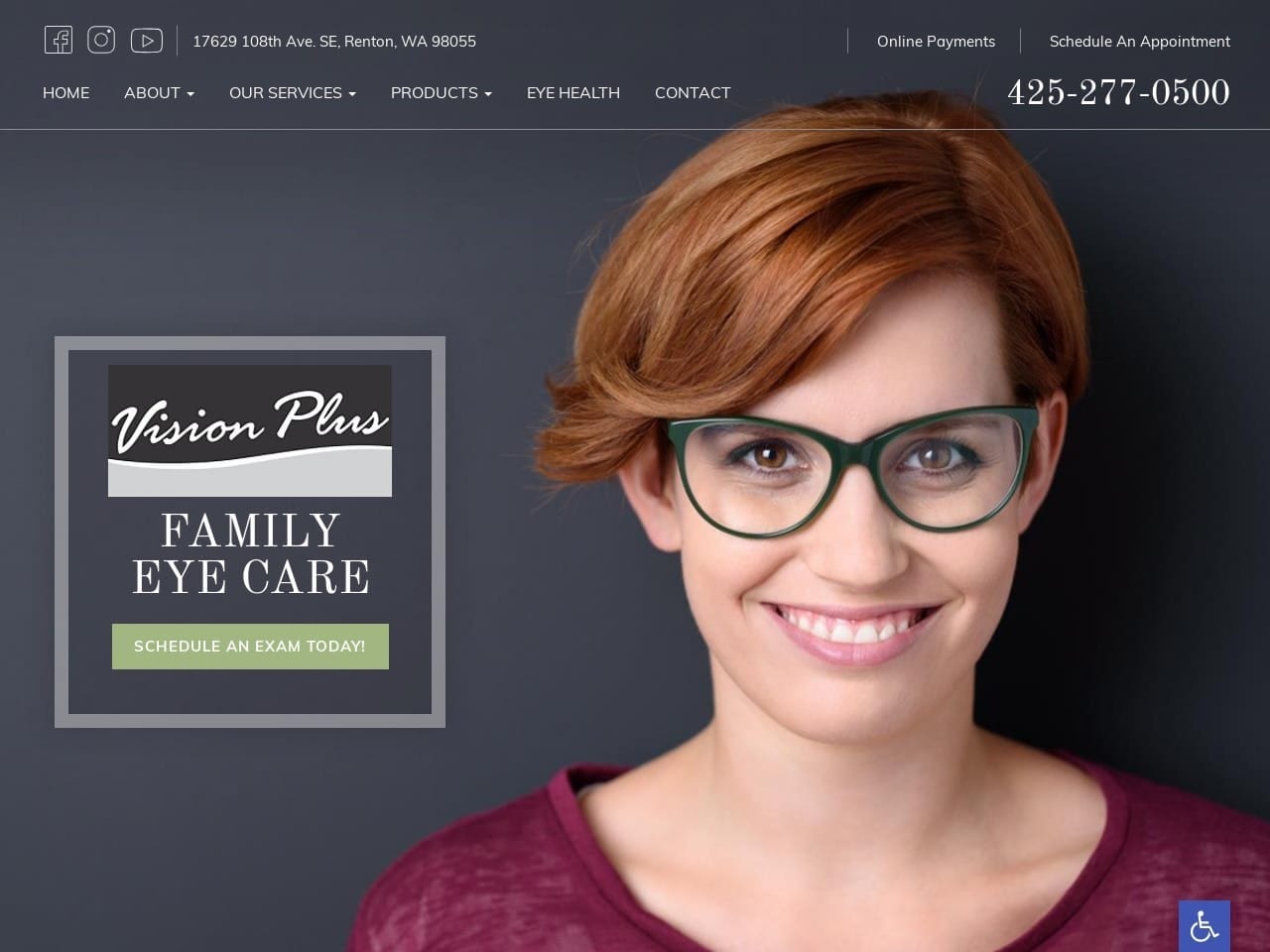 Vision Plus on Benson Website Screenshot from url visionplusonbenson.com