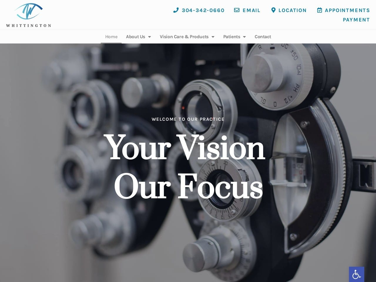 Whittingtoneyecare.360core.io Screenshot