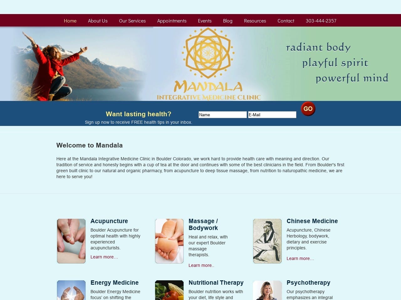 Bouldermandala.com Screenshot