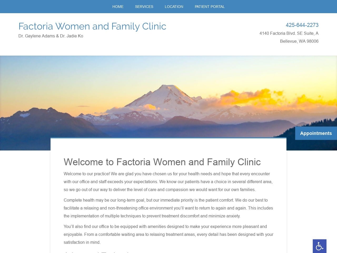 Fwfclinic.com Screenshot