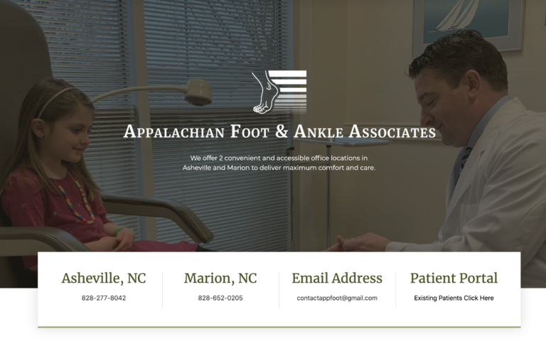 ashevillepodiatrist.com Website Screenshot