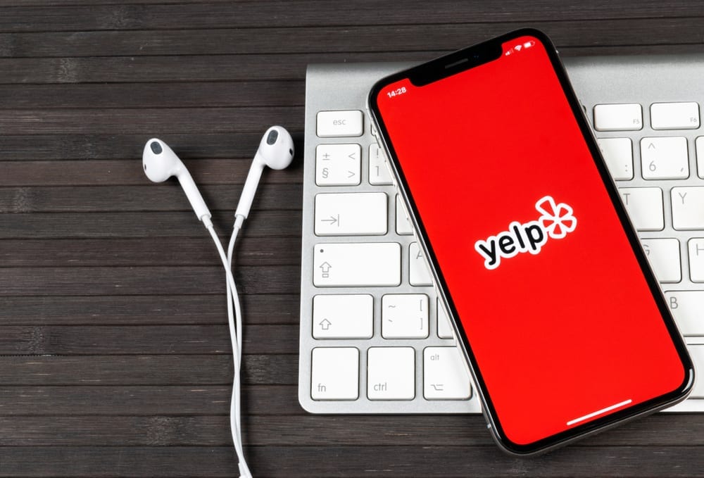 yelp app on phone