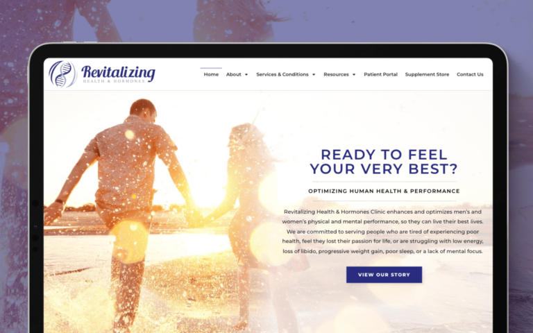 A traditional website design showcases a professional look with a responsive design, intuitive interface, and engaging visuals.