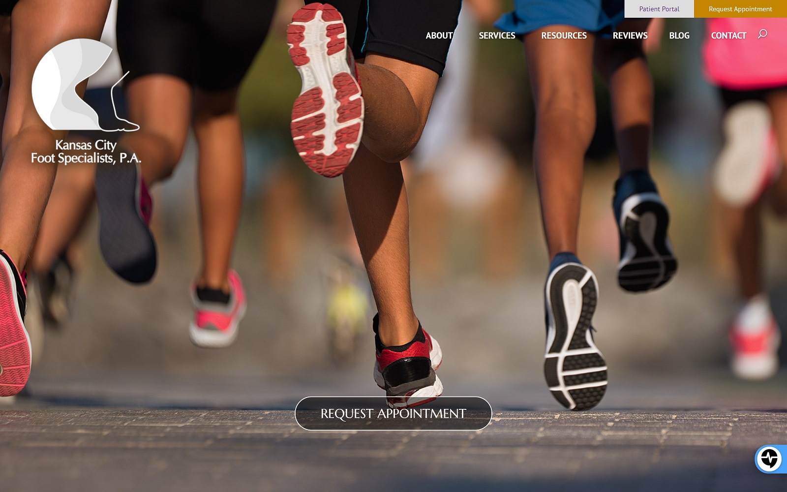 Kansas City Foot Specialists website screenshot