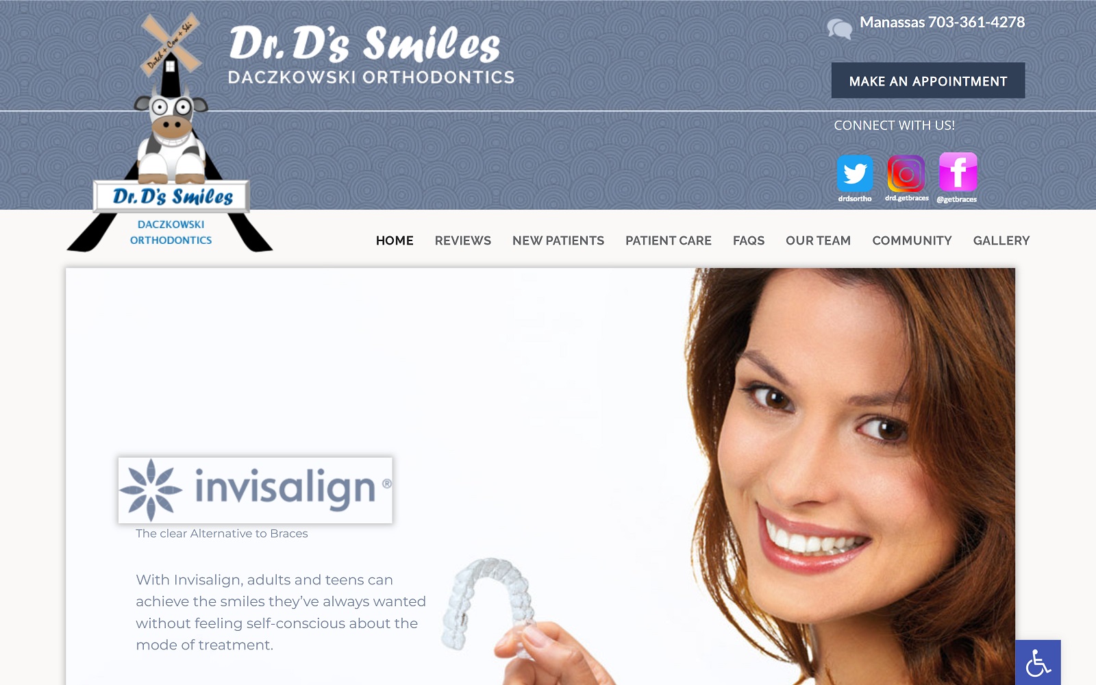 daczkowskiortho.com screenshot