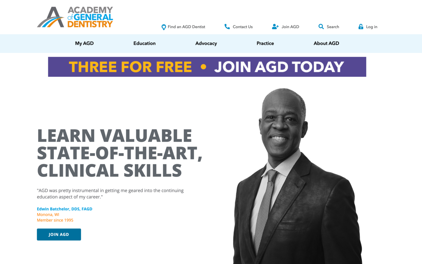 Academy of general dentistry website