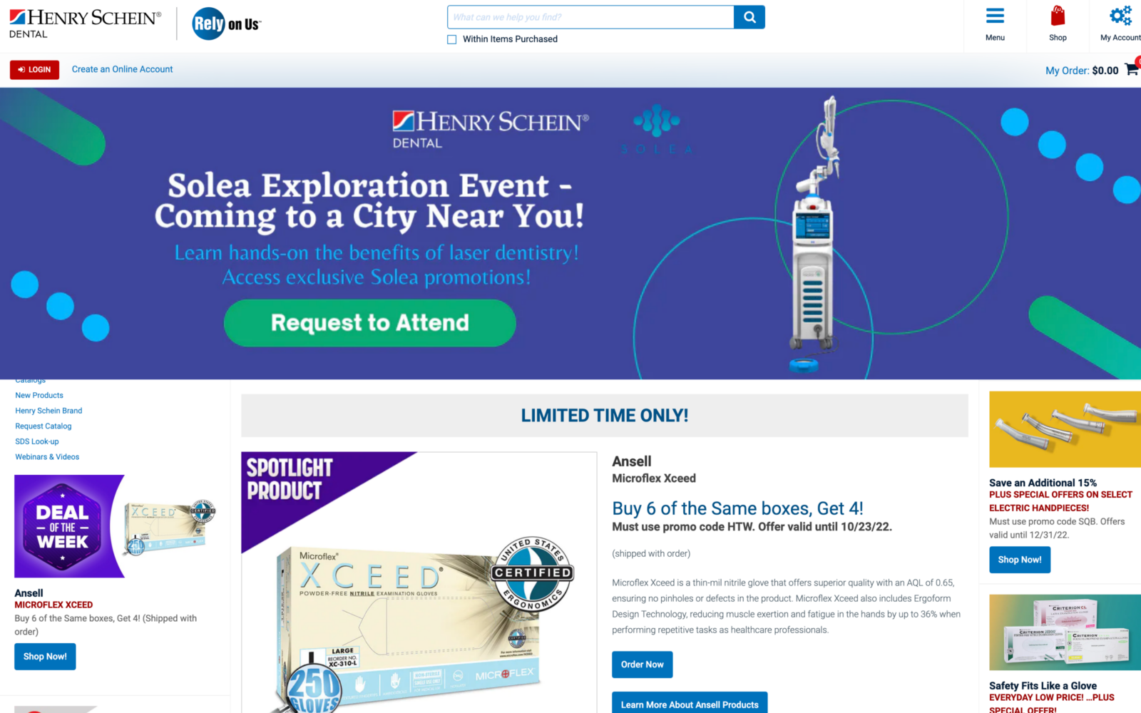 Henry Schein website