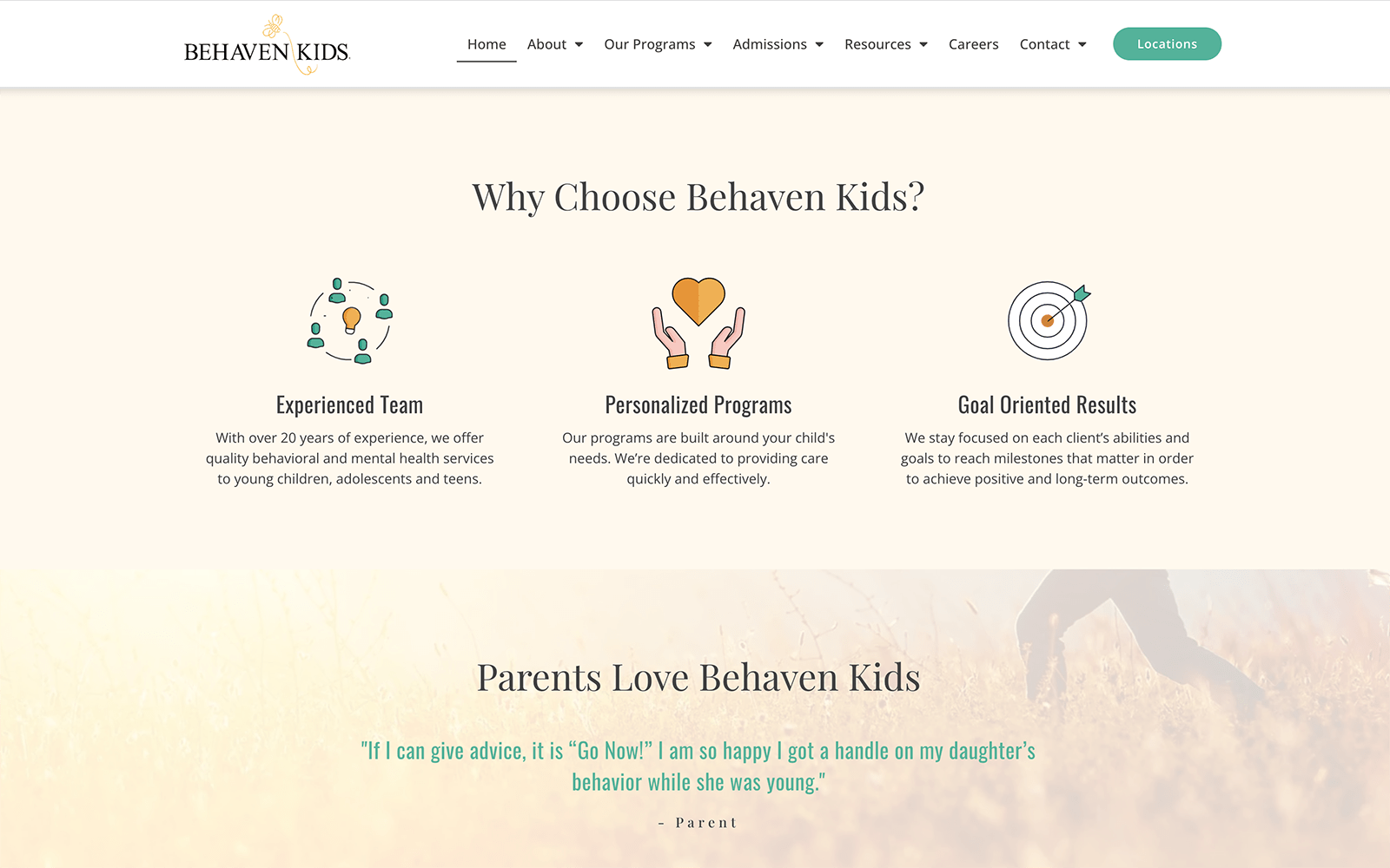 Yellow Kids Mental Health Website