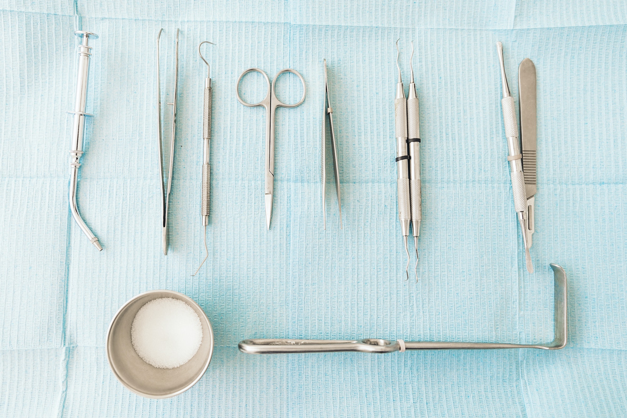 Dental tools in dental clinic.