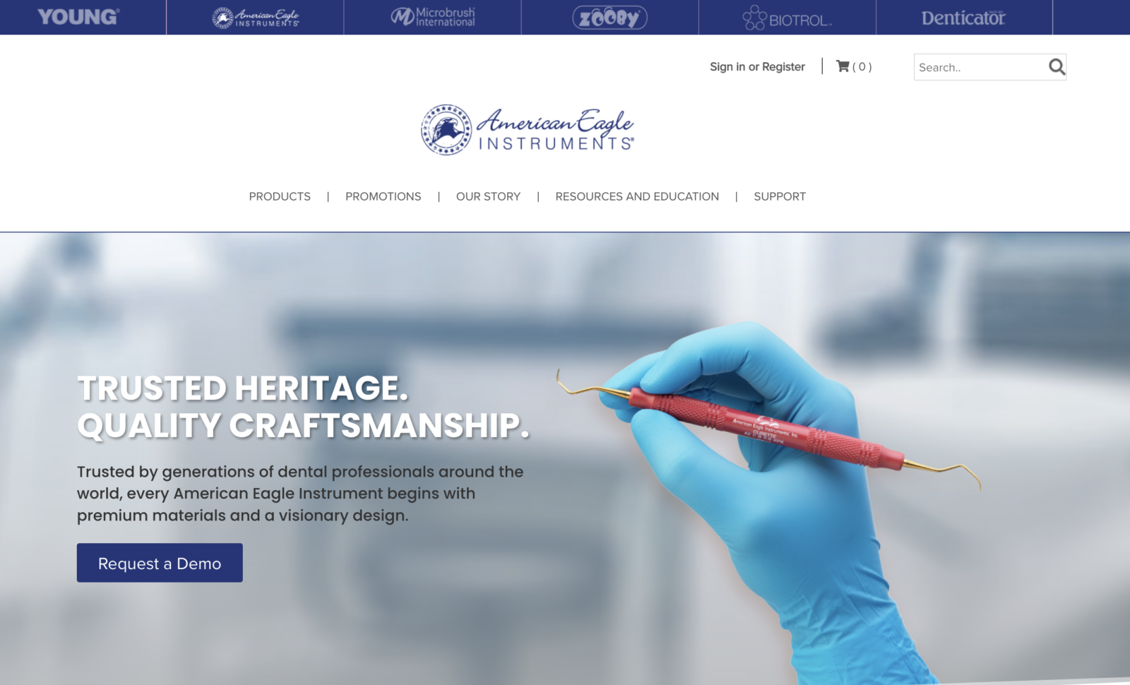 american eagle dental website