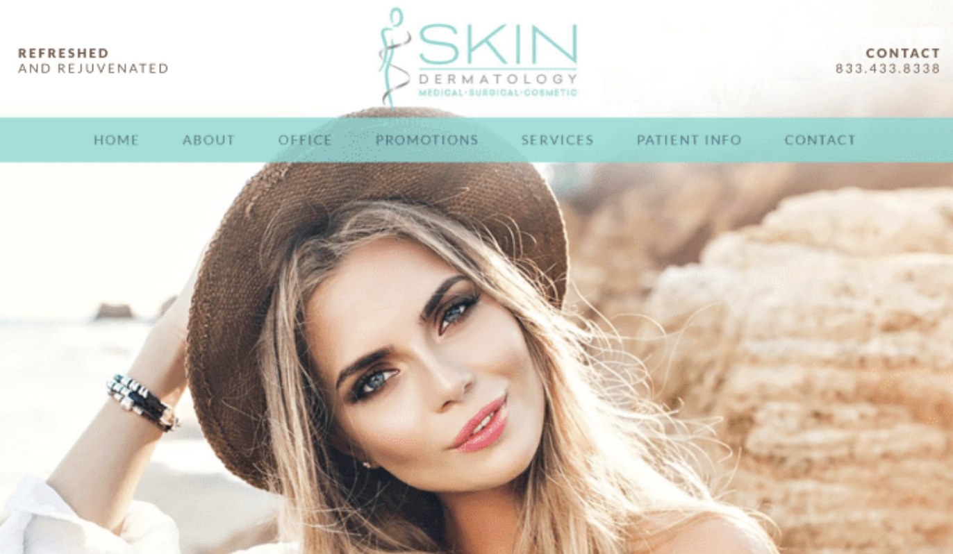 woman face with hat at the beach glowing skin