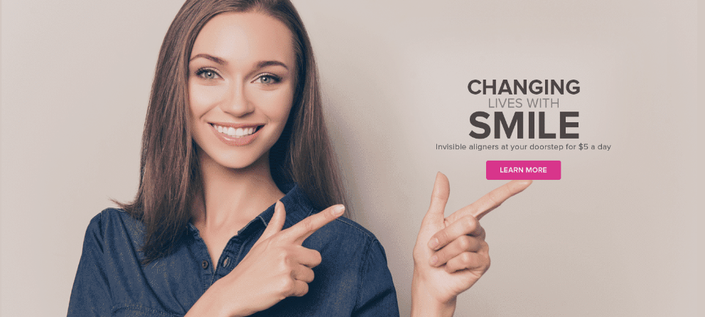 Hero of a dental website