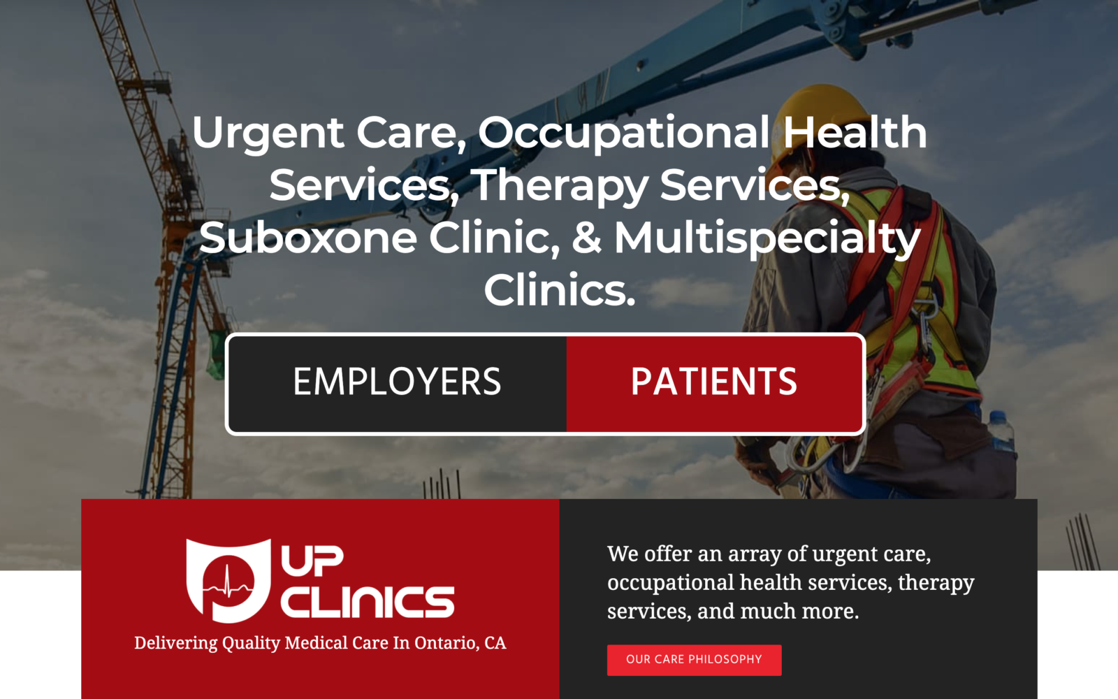 urgent care and occupational website