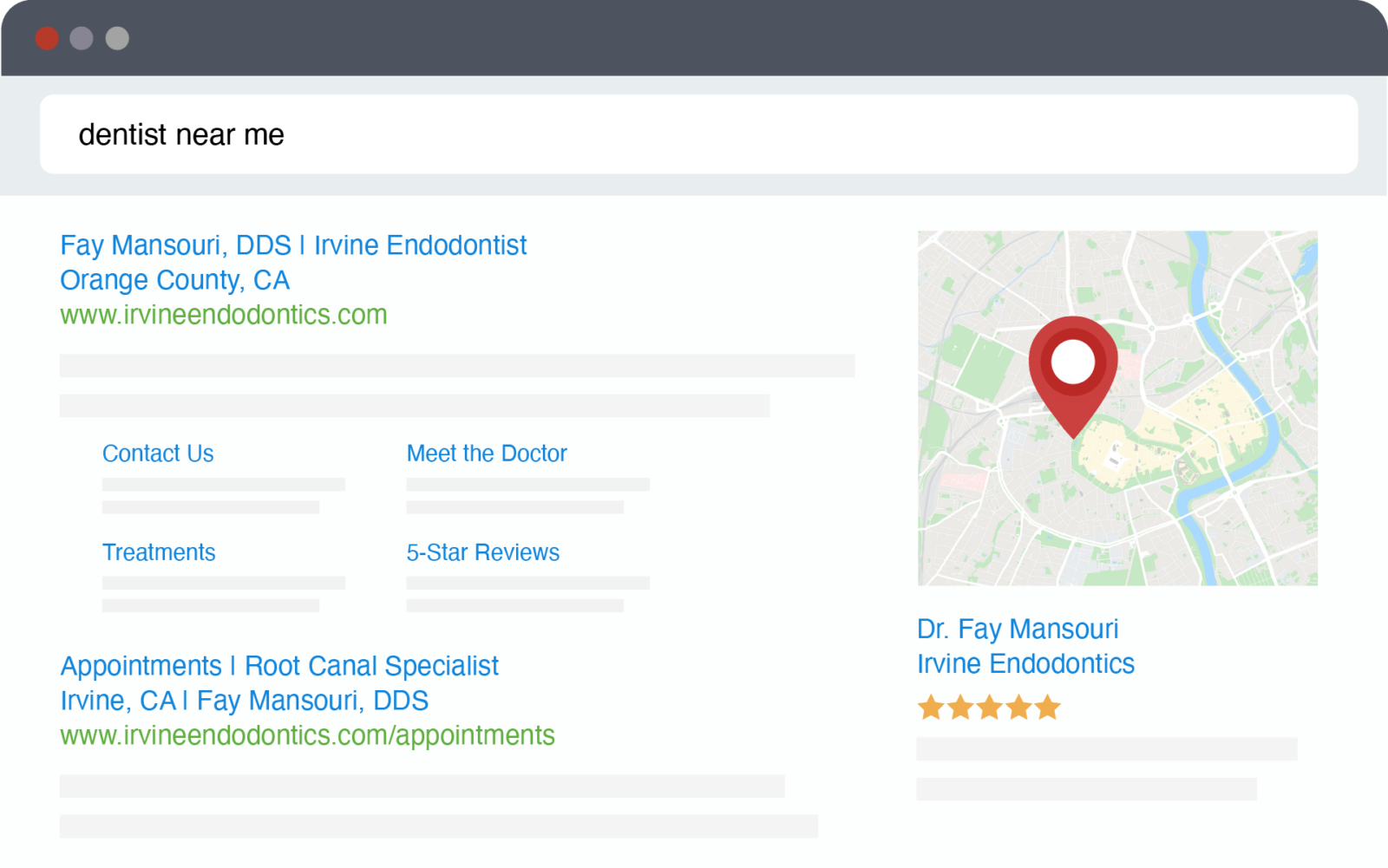 Screenshot of Google Results Page