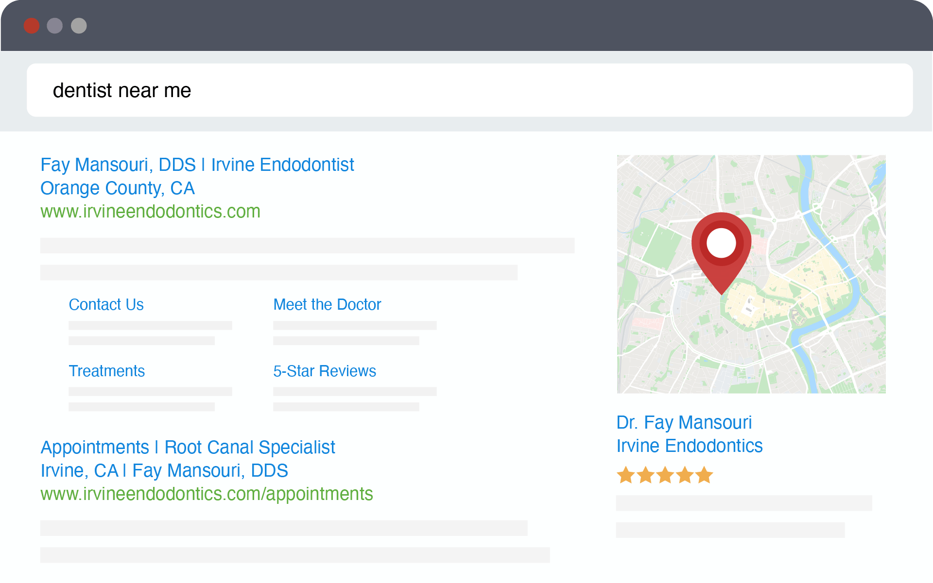 Screenshot of Google Results Page