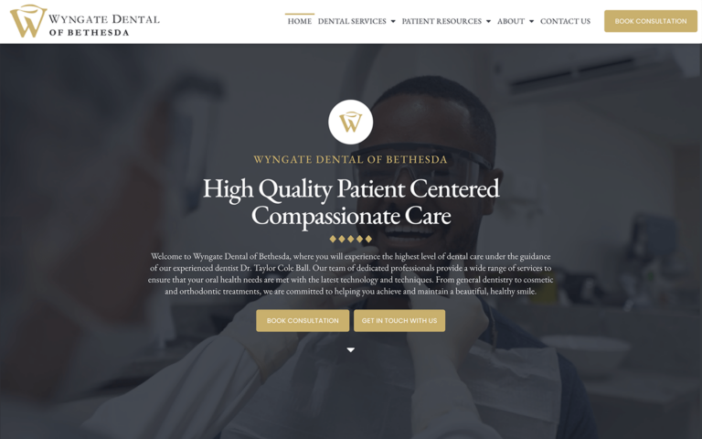 Classic Blue Dental Website with Video Backgrounds
