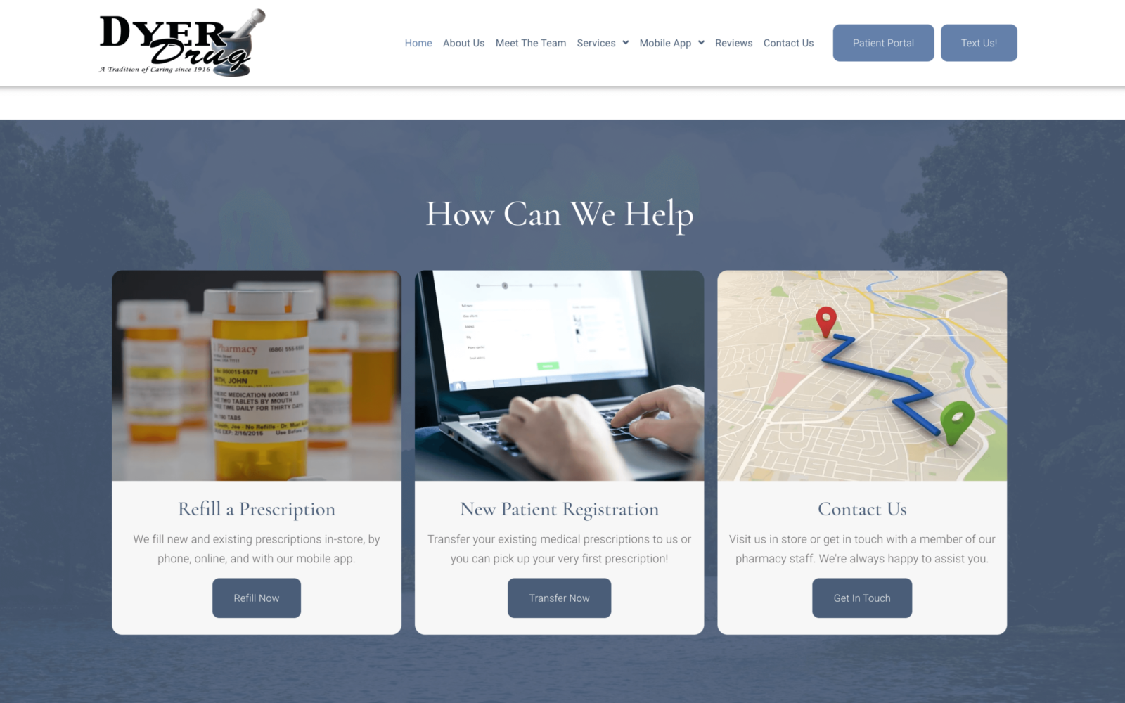 Dyer drugstore website