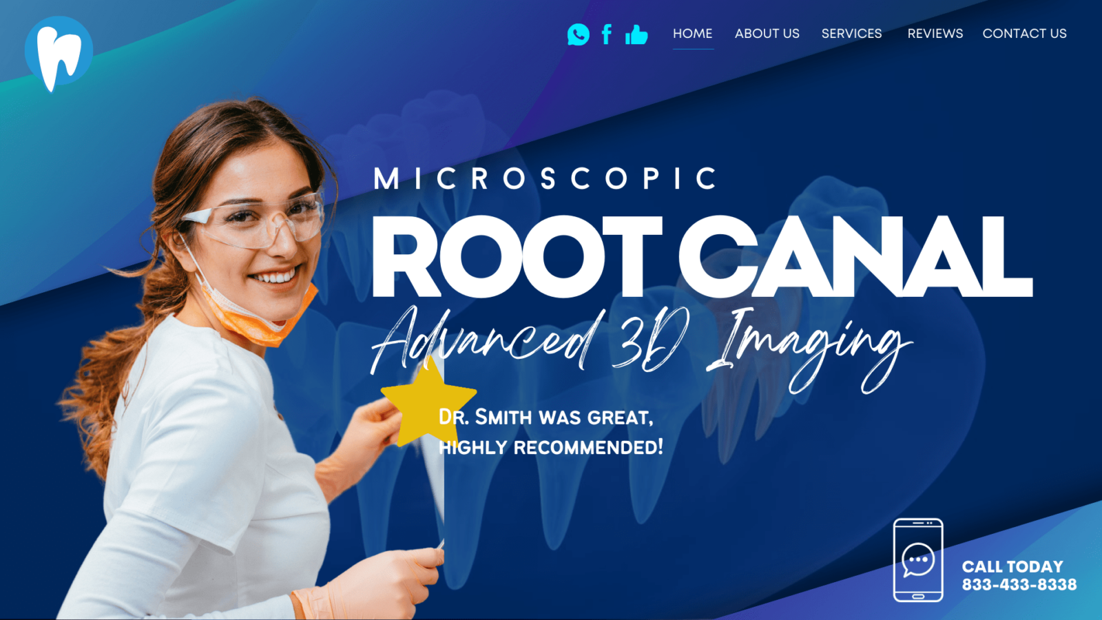 Video Thumbnail for Blue Root Canal Site