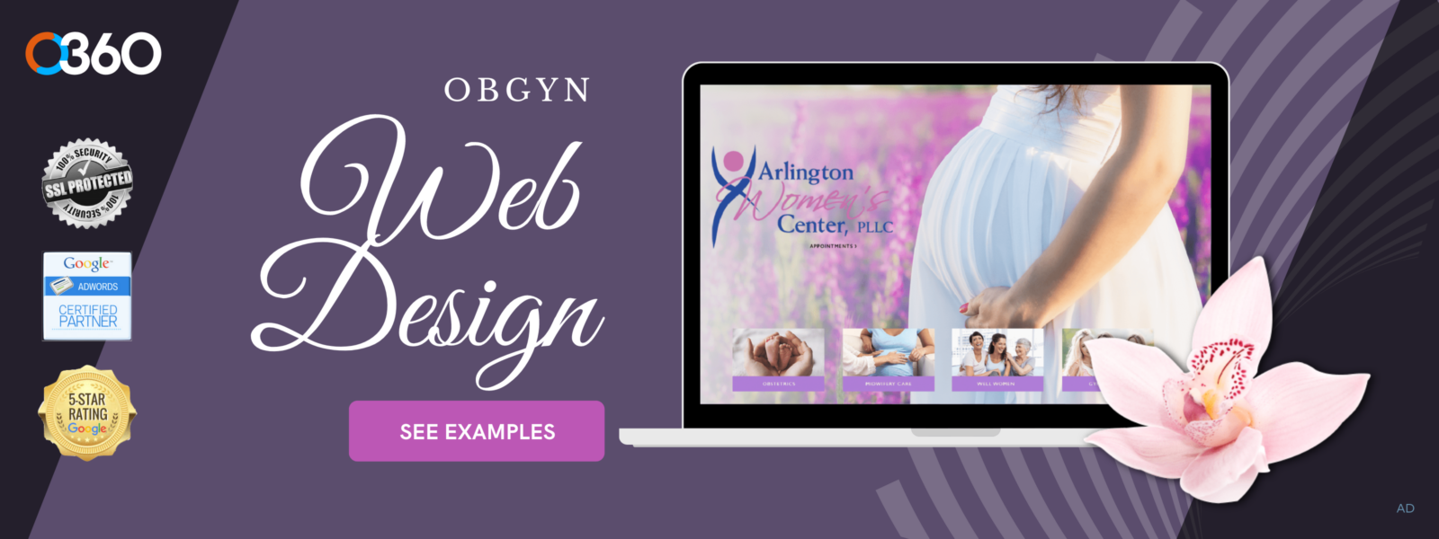 O360 ad - OBGYN web design