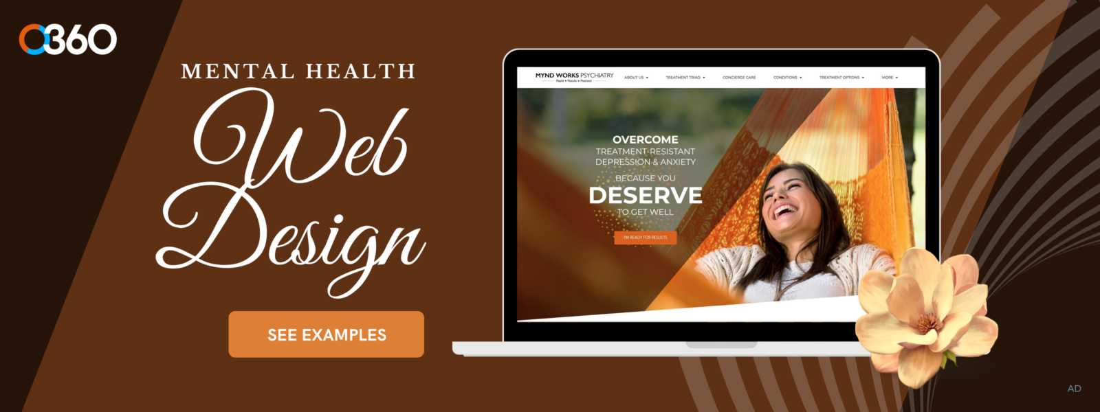 O360 ad - mental health web design