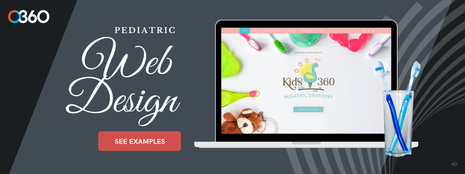 O360 ad - pediatric web design