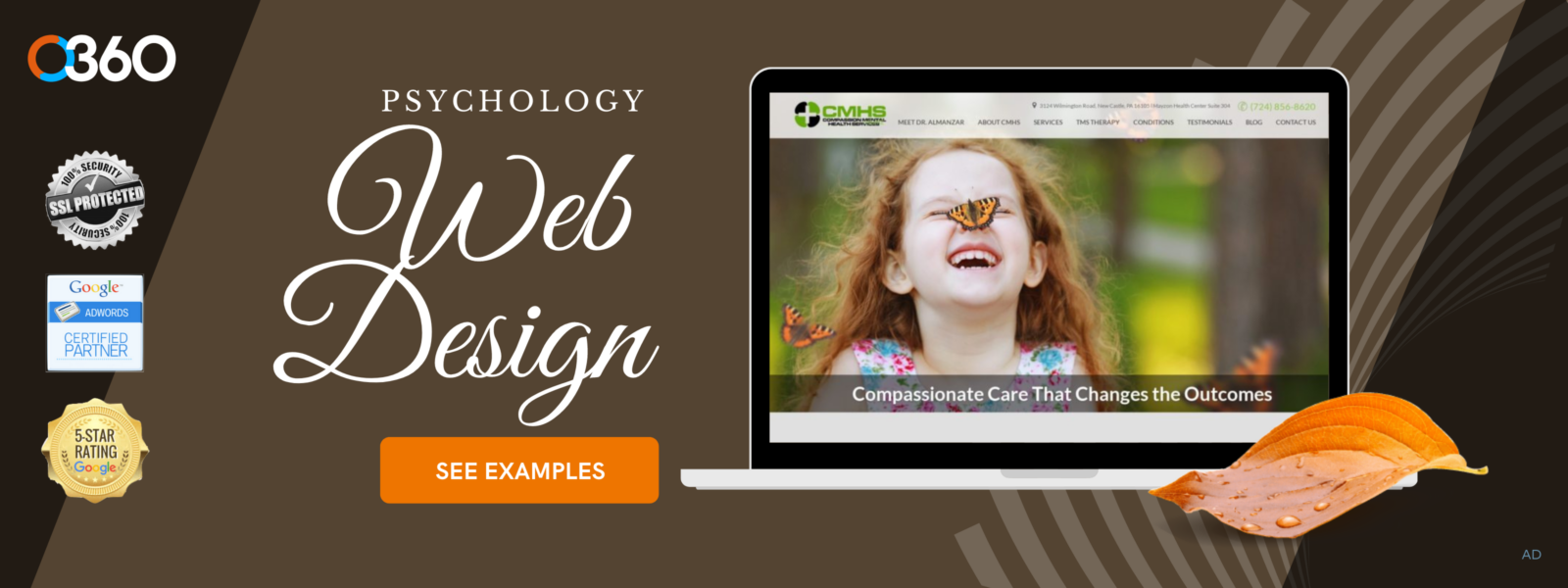 O360 ad - psych web design