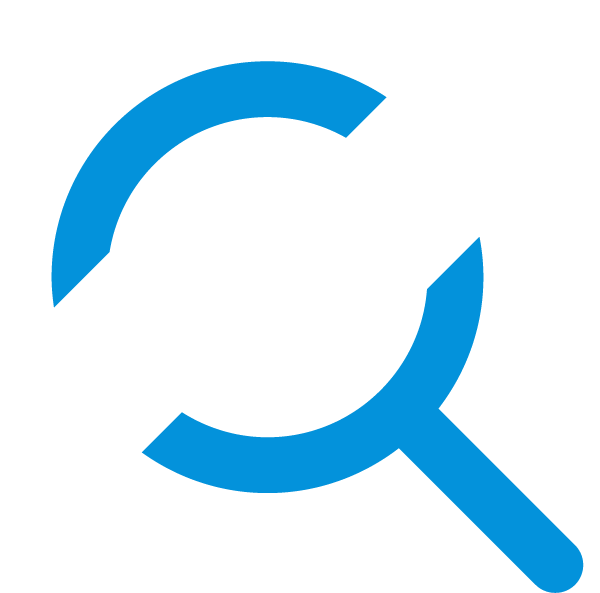 magnifying glass and arrow icon