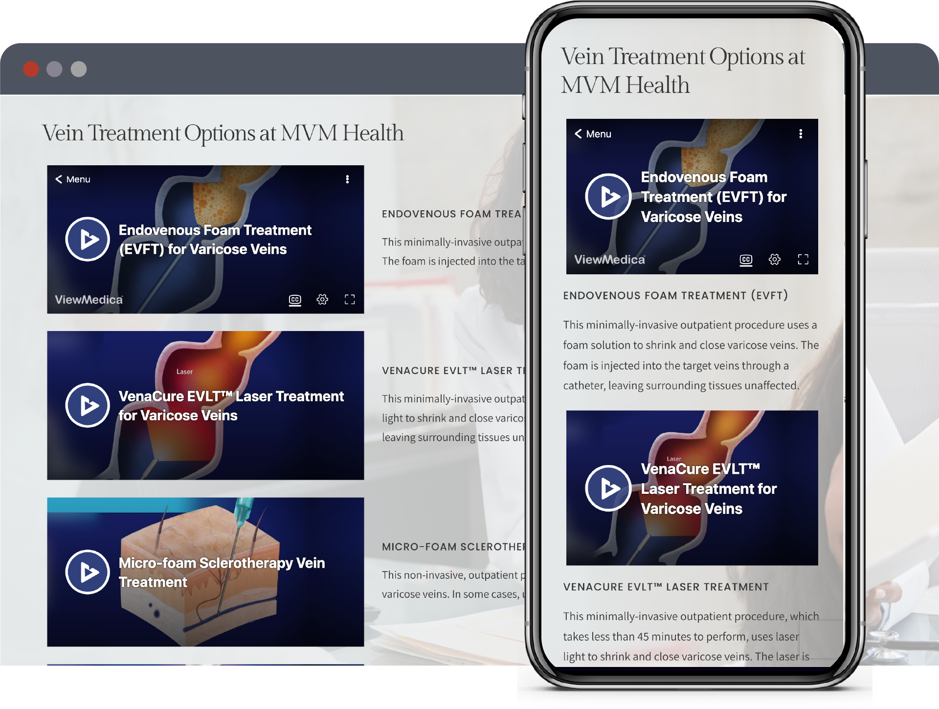Videos on Desktop and Mobile Phone