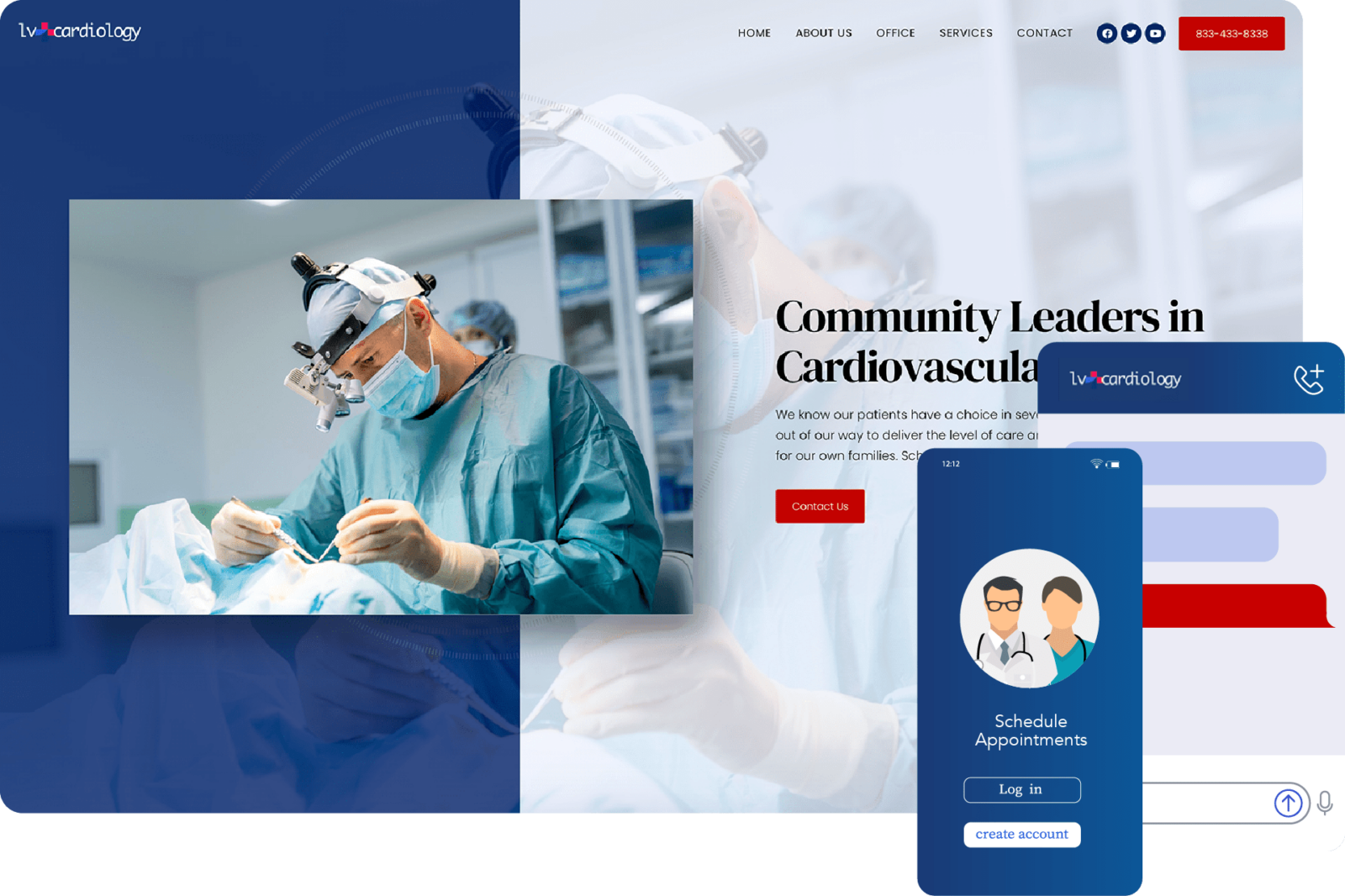 Cardiovascular Website with Chatbox