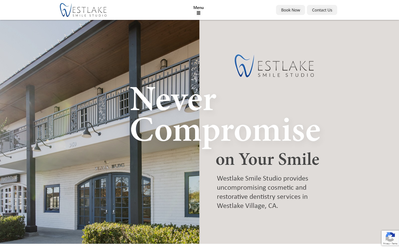 Westlake Smile Studio Website Screenshot from url westlakesmilestudio.com