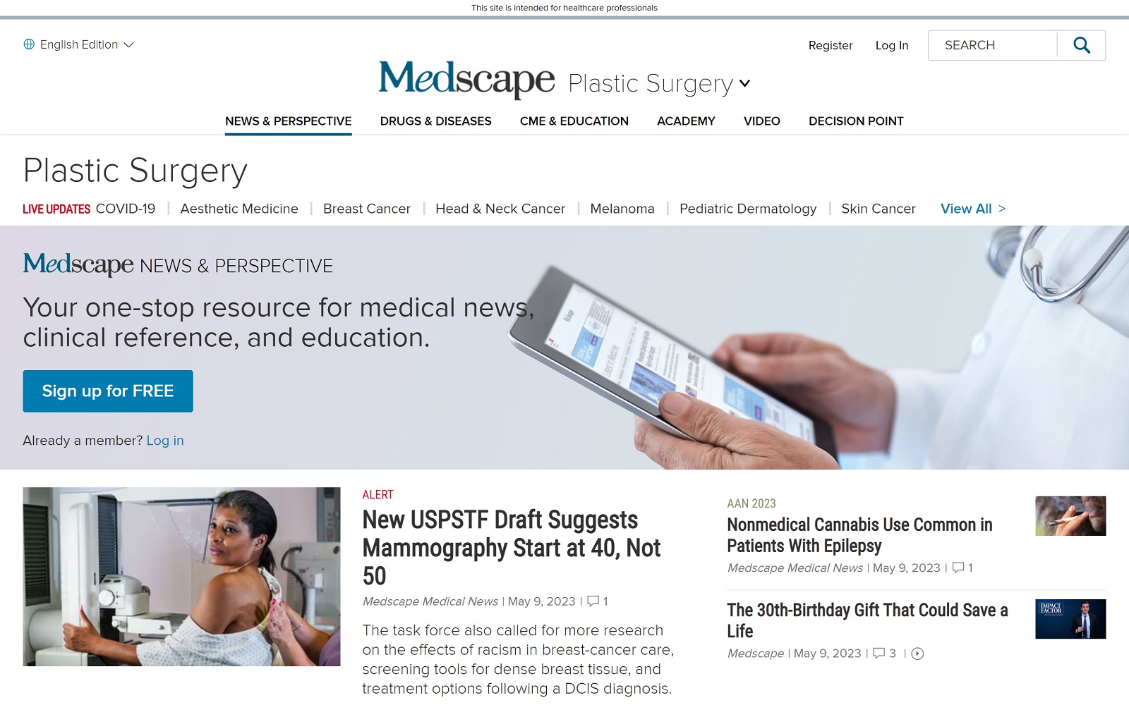 medscape.com_plastic-surgery screenshot