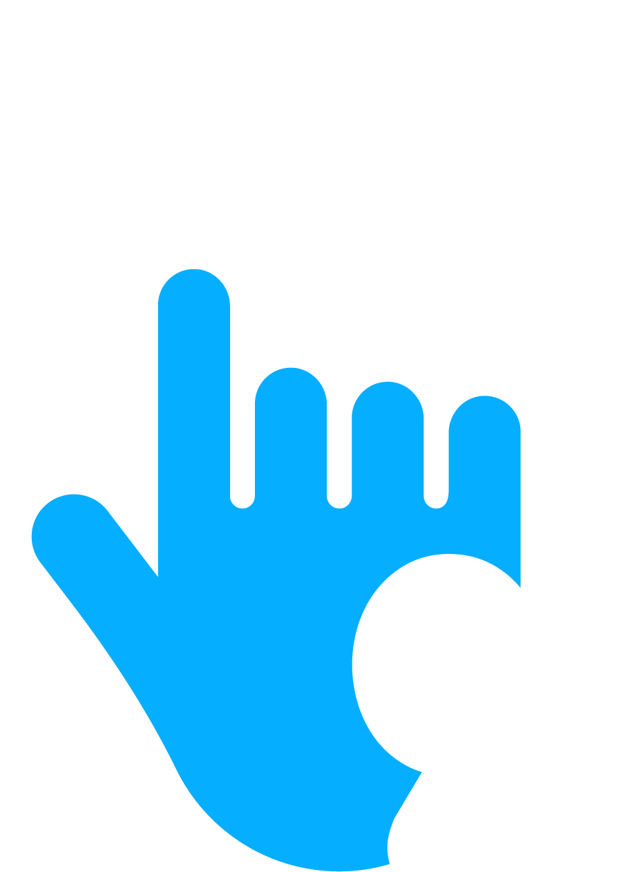 Hand With Percentage Icon