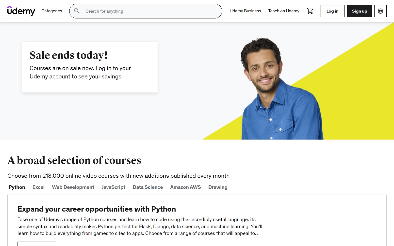udemy.com screenshot