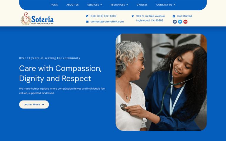Home Health Blue Website