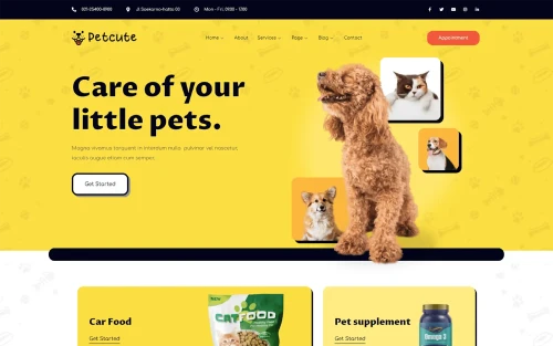 Veterinary Website Example